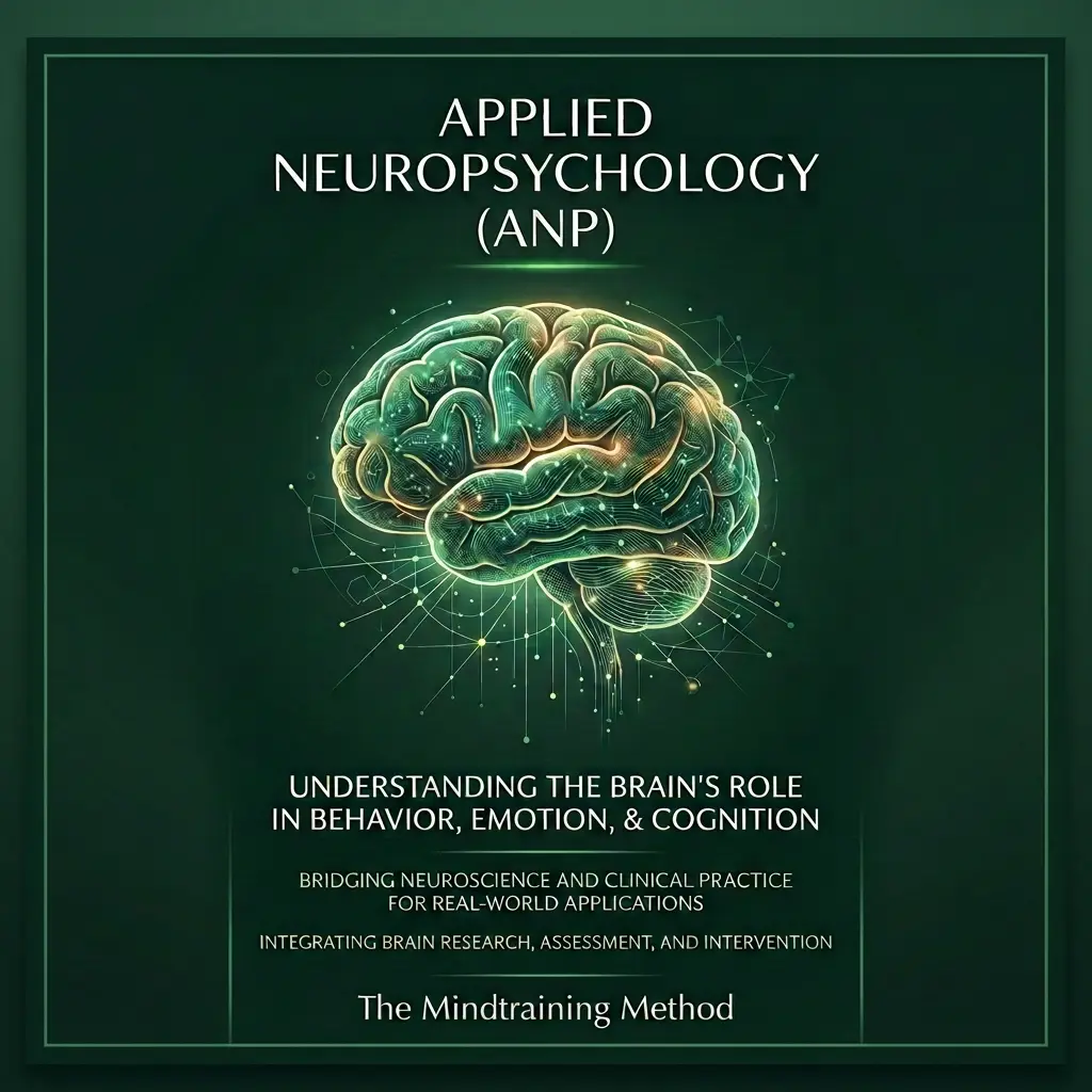PhD Thriving built on neuropsychology An image of the human brain, representing the central role of applied neuropsychology to support PhD Thriving